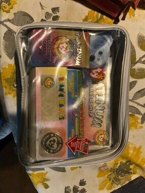 Ty Platinum Membership Beanie Babies Set - Pink & Blue